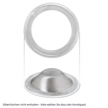 Silverette Silberhütchen Ring aus medizinischem Silikon